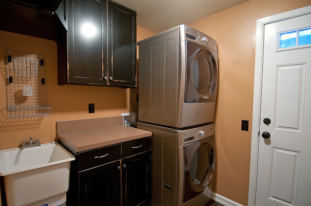 Organized laundry room